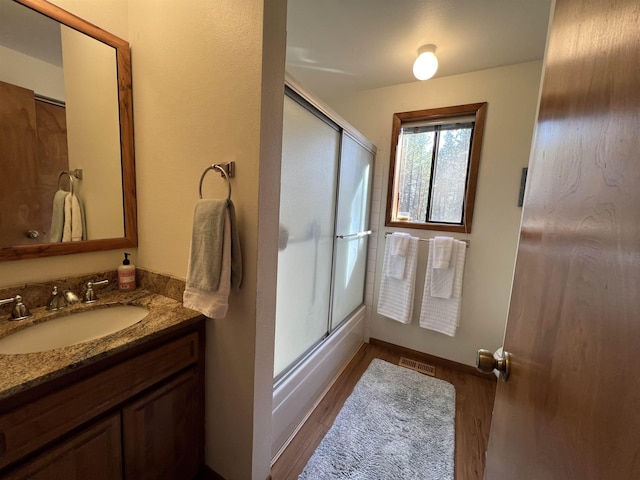 4605 W Pinto Rd, Cheney, WA 99004 - bathroom featuring vanity and wood finished floors