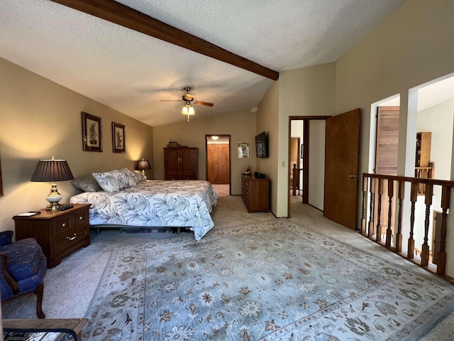 4605 W Pinto Rd, Cheney, WA 99004 - carpeted bedroom featuring a textured ceiling and a ceiling fan