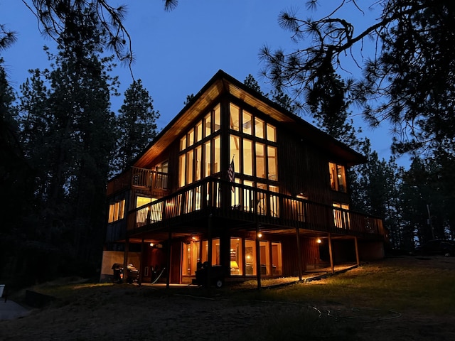 4605 W Pinto Rd, Cheney, WA 99004 - rear view of house with a wooden deck