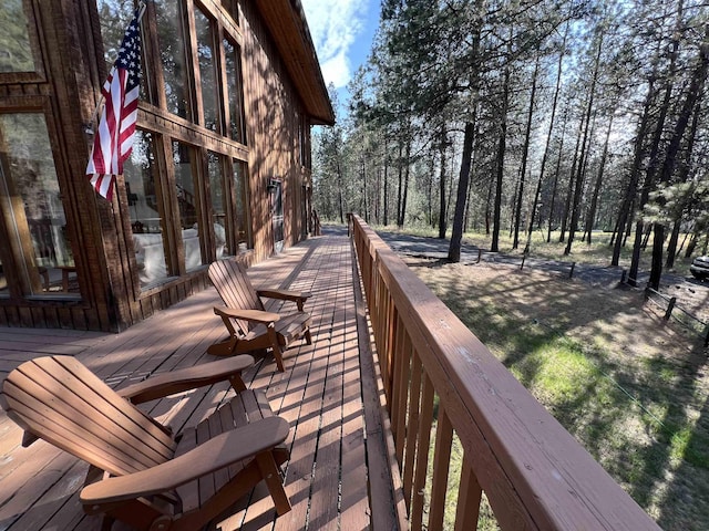4605 W Pinto Rd, Cheney, WA 99004 - view of wooden terrace