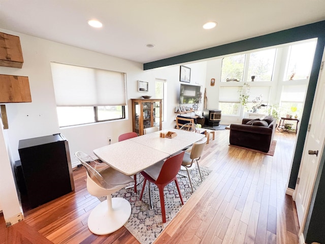 1572 E 20th Hwy, Colville, WA 99114 - dining space with light wood-type flooring and recessed lighting