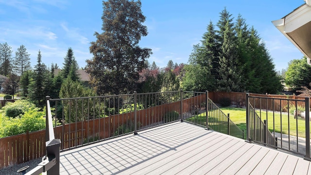 1220 E Brierwood Dr, Spokane, WA 99218 - deck featuring a fenced backyard
