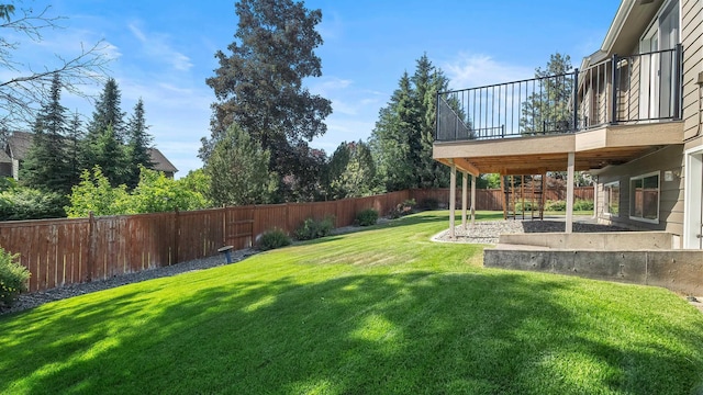 1220 E Brierwood Dr, Spokane, WA 99218 - fenced backyard featuring a patio area