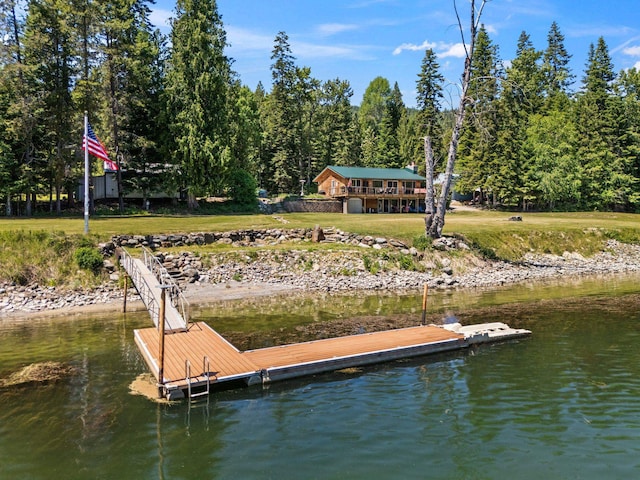 161 S Alaska Ln, Cusick, WA 99119 - dock featuring a water view