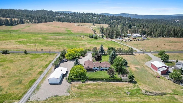 4821 S Conklin Rd, Greenacres, WA 99016 - view of rural area with a forest and mountains