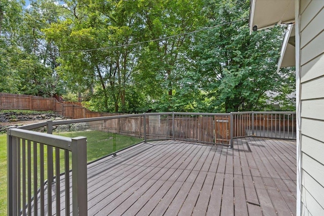 1007 W 15th Ave, Spokane, WA 99203 - wooden deck with a fenced backyard