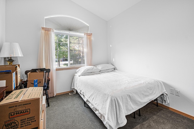2526 E 62nd Ln, Spokane, WA 99223 - bedroom featuring lofted ceiling and carpet flooring