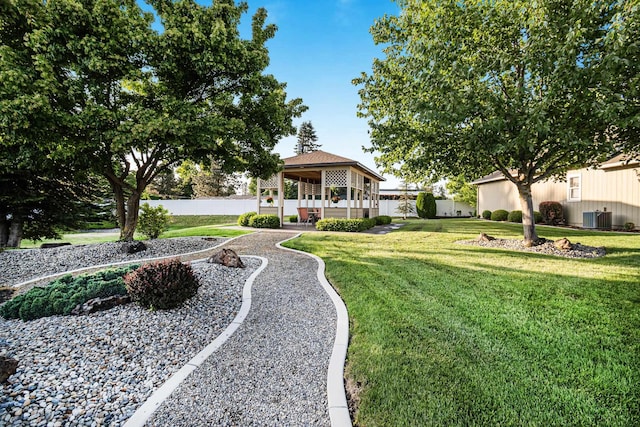 2526 E 62nd Ln, Spokane, WA 99223 - view of yard with a gazebo