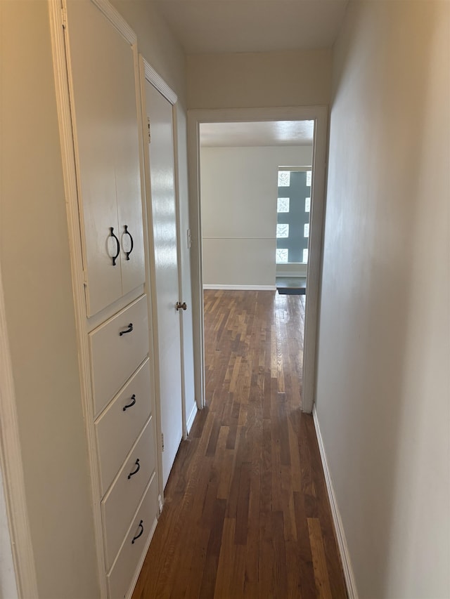 820/828 W 11th Ave, Spokane, WA 99204 - hall with dark wood-style floors and baseboards