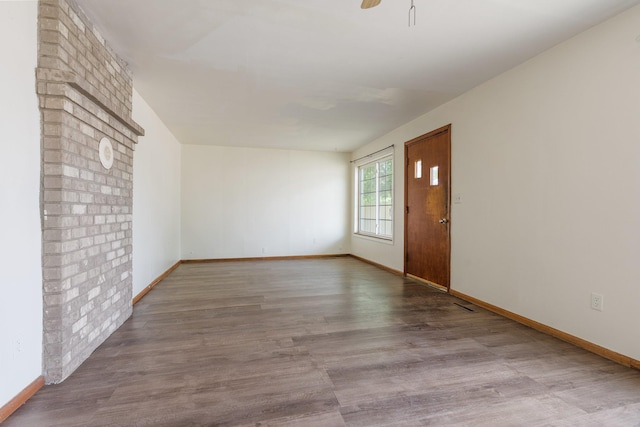 405 W 5th St, Sprague, WA 99204 - spare room with wood finished floors