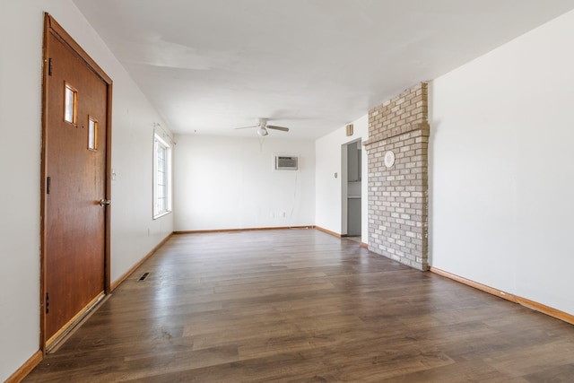 405 W 5th St, Sprague, WA 99204 - unfurnished room featuring ceiling fan and wood finished floors