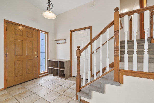 15618 N Chronicle Ct, Mead, WA 99021 - entrance foyer featuring stairs and light tile patterned floors