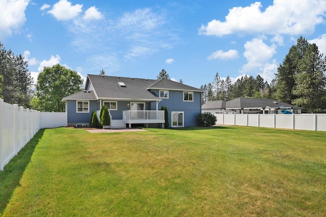 15618 N Chronicle Ct, Mead, WA 99021 - back of house with a fenced backyard and a deck