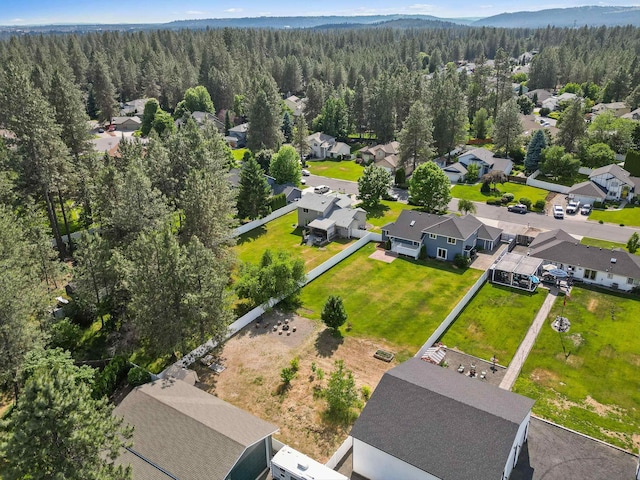 15618 N Chronicle Ct, Mead, WA 99021 - aerial view of residential area with a heavily wooded area