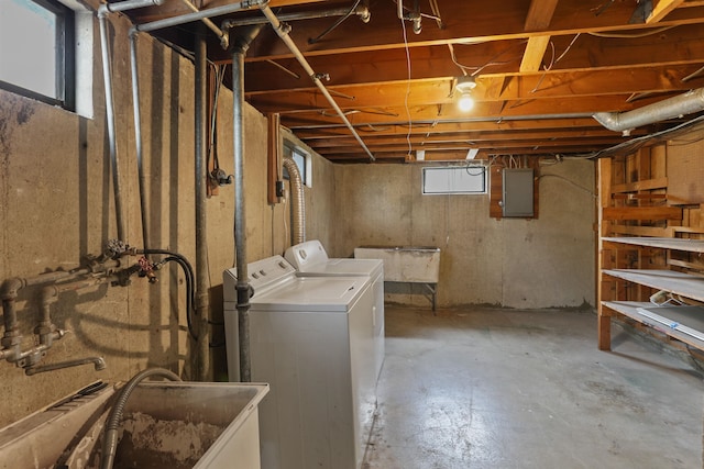 5804 N Maple St, Spokane, WA 99205 - basement with washer and clothes dryer and electric panel