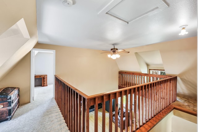 882 Diamond Creek Rd, Newport, WA 99156 - hallway with carpet floors and attic access