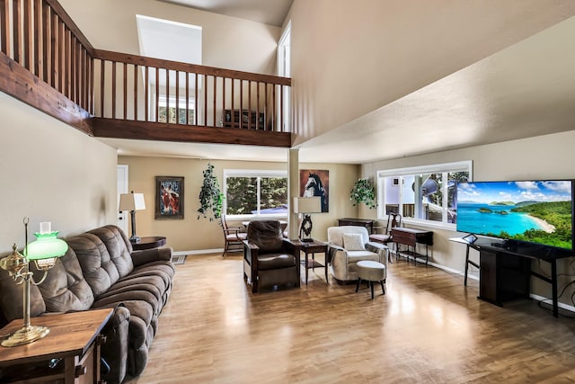 882 Diamond Creek Rd, Newport, WA 99156 - living room with wood finished floors and a high ceiling