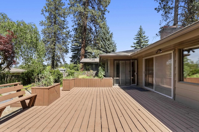 812 W Westover Rd, Spokane, WA 99218 - view of wooden terrace