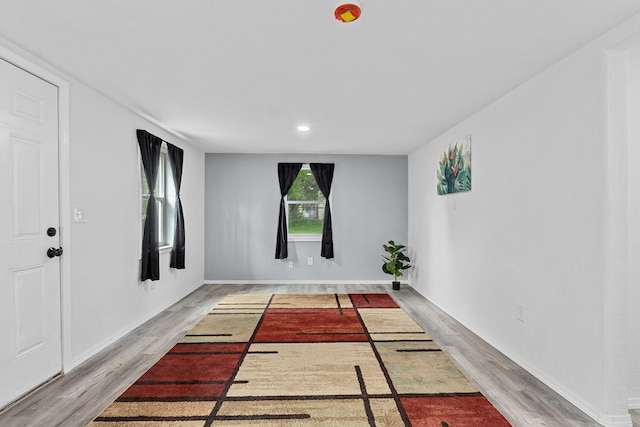 610 N 1st St, Springdale, WA 99173 - empty room featuring light wood-type flooring and recessed lighting