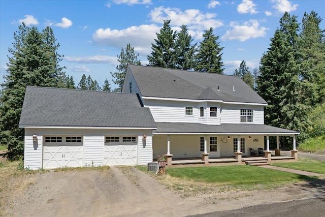 12710 E Kronquist Rd, Mead, WA 99021 - view of front of property with driveway, a garage, and a front yard