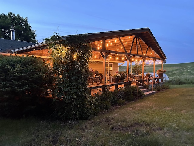 25210 E Bradshaw Rd, Fairfield, WA 99012 - back of property with a yard