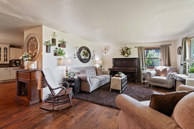 25210 E Bradshaw Rd, Fairfield, WA 99012 - living room with dark wood-type flooring