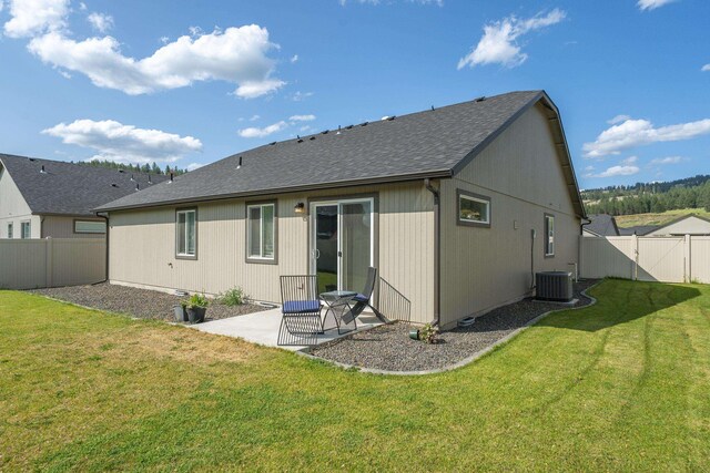 14520 E Everett Ct, Spokane Valley, WA 99216 - back of house with a patio area, a gate, a fenced backyard, and a shingled roof