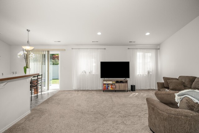 14520 E Everett Ct, Spokane Valley, WA 99216 - living area with carpet flooring and recessed lighting