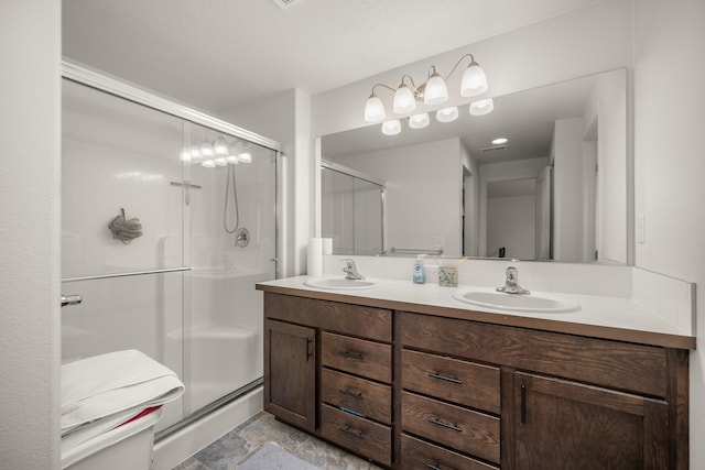 14520 E Everett Ct, Spokane Valley, WA 99216 - bathroom with a stall shower and double vanity