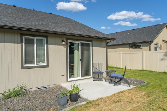 14520 E Everett Ct, Spokane Valley, WA 99216 - rear view of house featuring a patio and roof with shingles