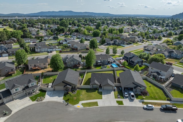 14520 E Everett Ct, Spokane Valley, WA 99216 - aerial perspective of suburban area featuring a mountain backdrop