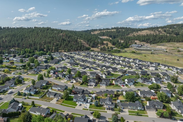 14520 E Everett Ct, Spokane Valley, WA 99216 - aerial view of property's location with a heavily wooded area and nearby suburban area