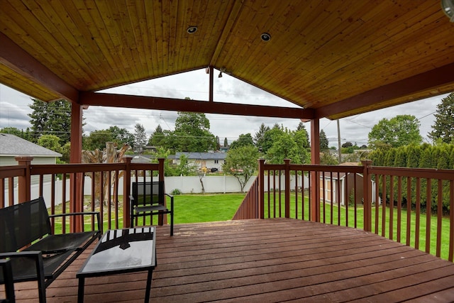 11920 E Railroad Ave, Spokane, WA 99206 - wooden terrace featuring a fenced backyard
