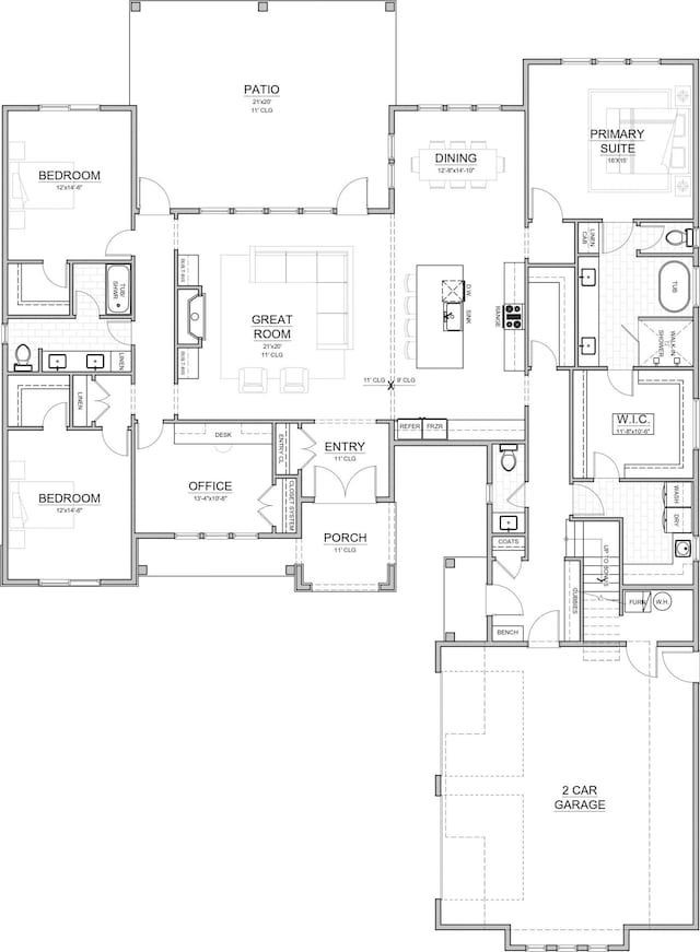 11717 E Honeycomb Springs Ln, Spokane, WA 99206 - view of property floor plan