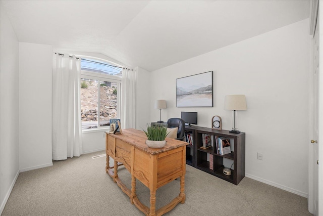 8422 E Sandlewood Ln, Spokane, WA 99217 - office space with lofted ceiling and light carpet