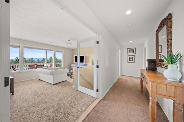 8422 E Sandlewood Ln, Spokane, WA 99217 - hall with light carpet and recessed lighting