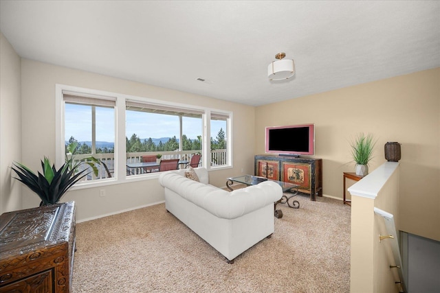 8422 E Sandlewood Ln, Spokane, WA 99217 - living room with light carpet and plenty of natural light