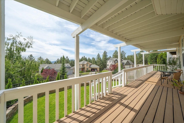 8422 E Sandlewood Ln, Spokane, WA 99217 - deck featuring a residential view and a lawn