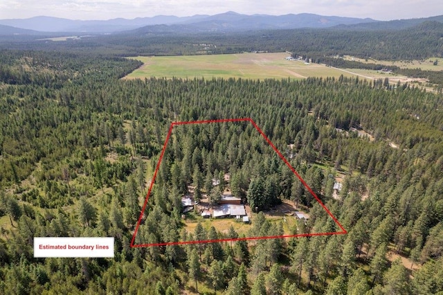 491 Winterfield Rd, Newport, WA 99156 - view of property location with a heavily wooded area and property boundaries highlighted
