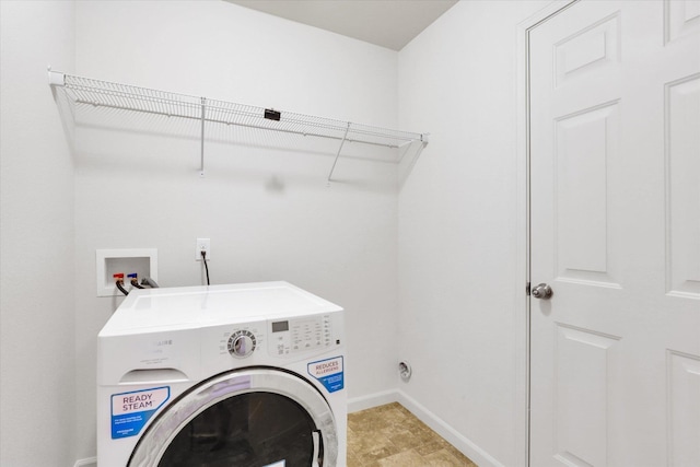 7316 S Dour St, Cheney, WA 99004 - laundry area featuring washer / dryer and baseboards
