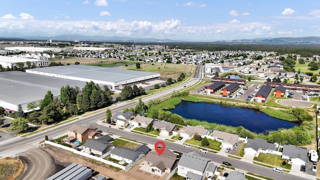 7316 S Dour St, Cheney, WA 99004 - aerial view of residential area with a water and mountain view