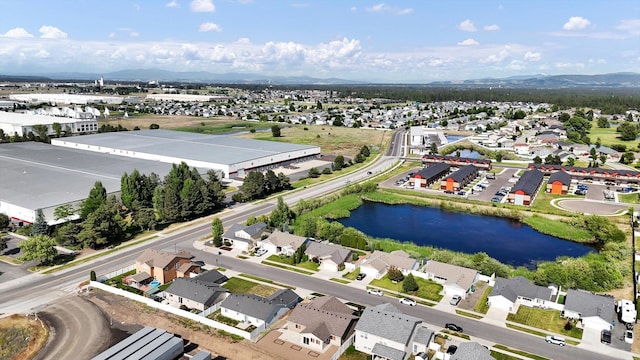 7316 S Dour St, Cheney, WA 99004 - aerial view of residential area featuring a water and mountain view