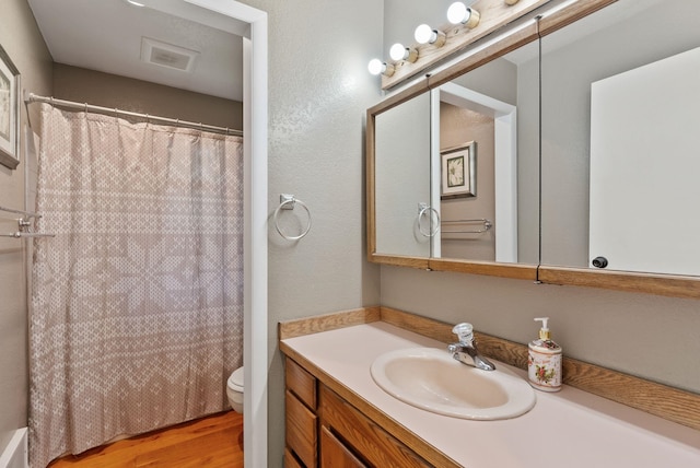 15007 W Willynwood Ln, Nine Mile Falls, WA 99026 - full bathroom with vanity and wood finished floors