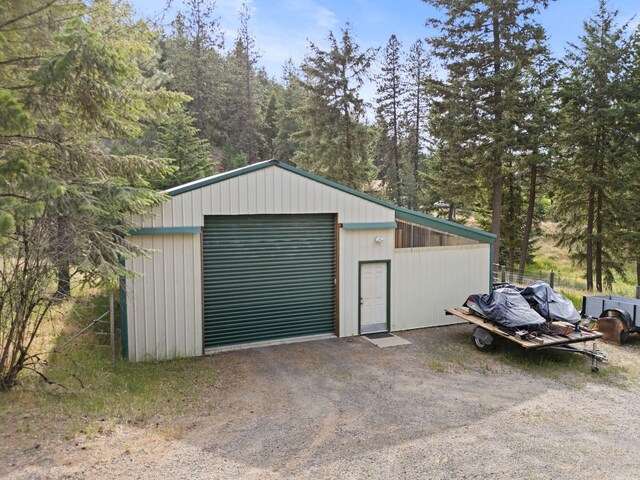 15007 W Willynwood Ln, Nine Mile Falls, WA 99026 - detached garage with dirt driveway