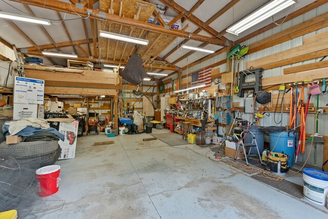 15007 W Willynwood Ln, Nine Mile Falls, WA 99026 - garage with a workshop area