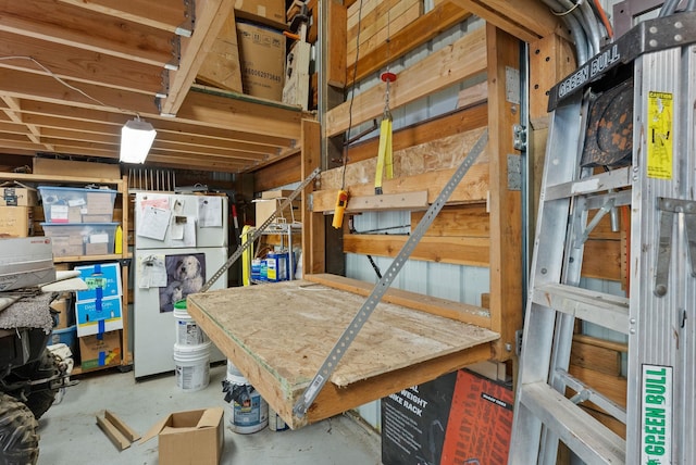 15007 W Willynwood Ln, Nine Mile Falls, WA 99026 - basement with freestanding refrigerator