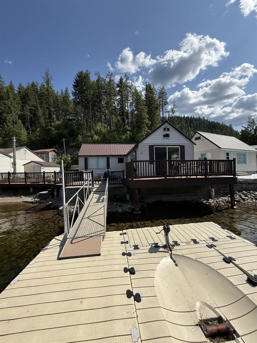 47455 E Deer Lake Way, Loon Lake, WA 99148 - dock with a deck