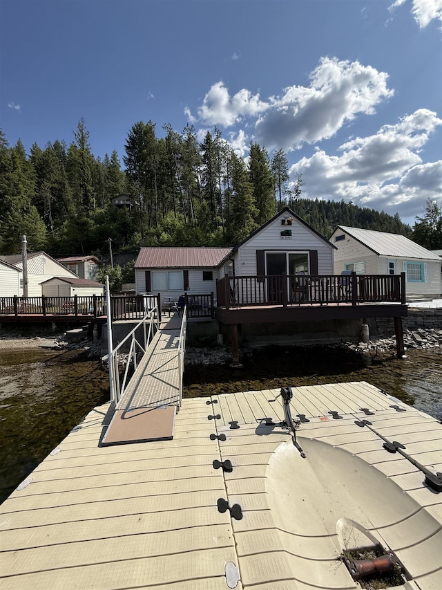 47455 E Deer Lake Way, Loon Lake, WA 99148 - dock with a deck