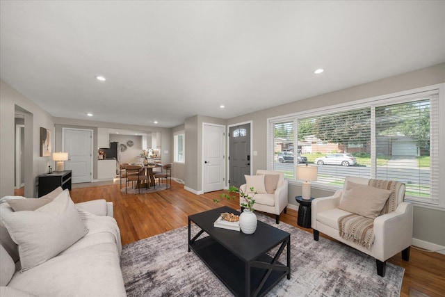 5615 N Forest Blvd, Spokane, WA 99205 - living area with wood finished floors and recessed lighting