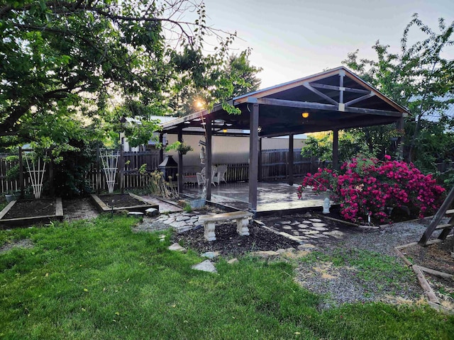 4107 N Bessie Rd, Spokane, WA 99212 - fenced backyard with a gazebo and a deck